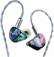 HiFiGo Juzear Defiant 3BA + 1DD in-Ear Monitor Earphones，Wired Earphone Hi-Res Audio in-Ear Headphones with Detachable Cable (3.5mm & 4.4mm Interchangeable Connectors) Perfect for Audiophiles (Color)