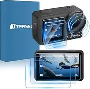 [3+3+3 Pack] T Tersely Screen Protector for DJI Osmo Action 5 Pro, Tempered Glass Screen Protector Front Lens Camera + Back Glass Protector Film for DJI Osmo Action 5pro (2024 Released)