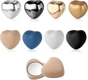 [Mikovivi] 8pcs Hijab Magnetic Pins, Strong Heart Shaped Magnetic Scarf Clip Multi-Purpose Scarf Magnetic Clasp Pinless Brooch Magnetic Brooch Pin for Woman Hijabs Scarves Clothes, As Shown in the Picture,