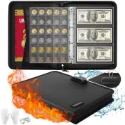 Coin Collection Book with Lock,Fireproof Holders for Collectors,300 Pockets C...