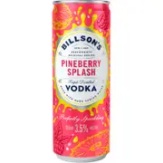 Billson's Pine Berry Splash Vodka Mixed Drink Can 355mL