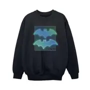 DC Comics Boys Batman Grid Gradient Sweatshirt (Black) - BI9041