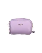 Patrizia Pepe Lilac Leather Crossbody Chain Strap Women Purple Handbags