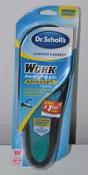 Dr Scholl's Advanced Work Massaging Gel Insoles Womens Size 6-10 E13E