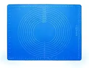 Silicone Baking Mat, Nonstick Extra Pastry Mat, Reusable Heat Resistant able Mat Countertop Protector Dough Rolling Mat 20"x16" - Blue