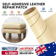 Self Adhesive Leather Repair Patch Sofa Car Seat Chair Renovation Sticker BEIGE