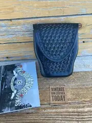 Tex Shoemaker 204H Basketweave Leather Cuff Case Fit HIATTS Big Brutus Tri Hinge