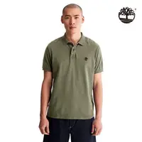在飛比找森森購物網優惠-Timberland 男款灰綠色休閒短袖Polo衫|A6R2