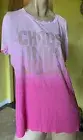 Iconic New Rare Juicy Couture Choose Pink Ombré Highlighter Studs Tee XL