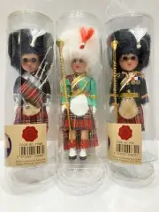 Set of 3 Scottish Glen Angus Dolls With Beefeater Hats G727NA #17408, #632, #636