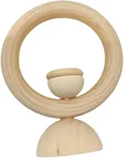 Oshhni Golf Ball Display Rack Holder Creative Base Decor Organizer Wood Stand Bracket for Collections Home Baseball Desktop Showcase