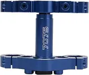 Electric Motorcycle Triple Clamp Set, Motorcycle Triple Clamp Set Smoothing Ride with Gasket for Replacement (Blue)