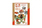 Djeco Do It Yourself Super Robots Masks Metallic Stickers Kids DIY Kit 5y+