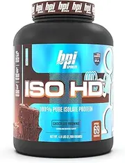 BPI Sports ISO HD 100% Percent Pure Isolate Protein Powder, Chocolate Brownie 2.22 kg , Chocolate Brownie 2.22 kilograms