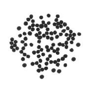 Pom Poms 5 mm Black 100 pc Mini Craft Supply for Kids Holidays Ornaments