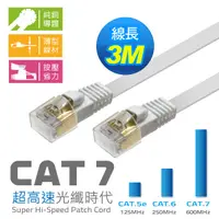 在飛比找松果購物優惠-Cat.7 扁線 3M (8.2折)