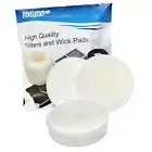 3x HQRP Foam Filters for Hoover LiNX BH50010PDI, BH50010, BH50015, BH50030