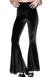 Widow (old) Obsidian Velvet Stretch Bell Bottom
