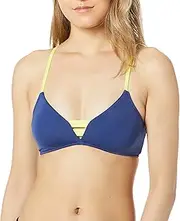 [Seafolly] Women's Standard Multi Strap Bralette Bikini Top Swimsuit, in The Loop Blue Opal, 6