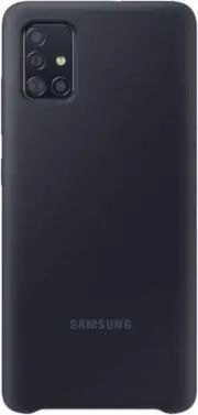 Samsung Original Galaxy A51 Soft Touch Silicone Cover/Mobile Phone Case - Black