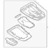 Genuine Audi Overhead Console 4K0-947-135-AL-6PS