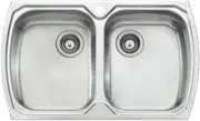 Oliveri Double Bowl Sink - MO763 1TH