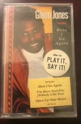 GLENN JONES Here I Go Again/ Cassette /sealed promo copy.