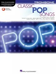 Classic Pop Songs Trombone Instrumental Play-Along Book and Audio NEW 000244248