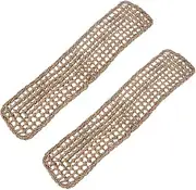 PERSELOSO 2Pcs Reptile Hammocks for Bearded Dragons Handwoven Seagrass Pet Cushions Comfortable Climbing Beds for Lizards for Pet Enclosures No Suction Cups