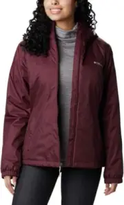 Columbia Women's Switchback Sherpa Lined Jacket Burgandy Size Large New