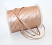 108 Yards Premium Leather Cords, 4mm Flat Real leather strap laces Pearl Color