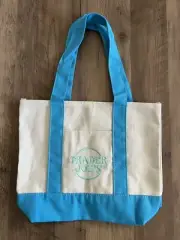 NEW Pastel Blue Trader Joe's MINI Canvas Tote Bag 2025