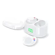 X6 TWS bluetooth 5.0 Earphone Mini Portable LED Display Wireless Earbuds Touch Control Stereo Headphone with Mic WHITE COLOR