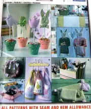 Easter Ornament Pattern BURDA wallhanging basket decor