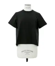 panelled T-shirt 1,2,3,4 black