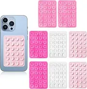 8Pcs Silicone Suction Phone Case Adhesive Mount,T Tersely Silicon Sticky Phone Grip with Higher Suction Power for Cell Phone, Hands-Free Phone Accessories Holder for Selfies and Videos