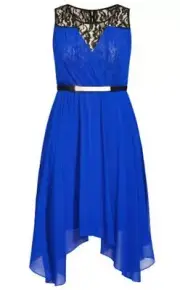 City Chic Medium Dress Sophisticate Plus Size 18/20 Blue