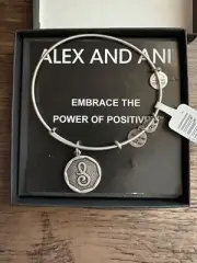 Alex and Ani Bracelet, Embrace the Power of Positivity, Initial "S"