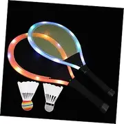 KOMBIUDA Badminton Rackets Set for Boys and Girls 1 Set Mesh Cloth Rackets for Leisure Training