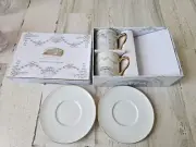 White House architecture espresso cup saucer set mini historical association new
