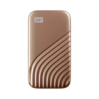 WD My Passport SSD, 1TB, Gold color, USB 3.2 Gen-2, Type C & Type A compatible