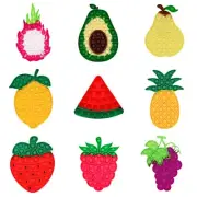 Fruits Push Pop It Fidget Sensory Stress Reliever Press Bubble Game Tactile Toys