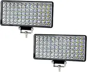 ALAGPNPMZH 72 LED Light Bar Offroad Work Light LED Lamp Fog Light 12-85V For Truck ATV Motorcycle Driving Headlight Lamp assembly(2PCS)