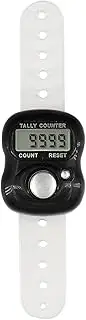 Hand Tally Tracker - Adjustable Finger Strap Clicker, Mini Digital Counter Tool | Lightweight Electronic Lathe Counter for Gym Training, Crowd Control, Knitting, Training