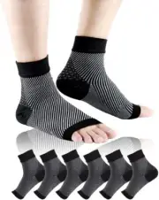Plantar Fasciitis Sock (3 Pairs) for Men and Women, Compression Foot Sleeves