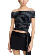 Alice and Olivia Isadola Off-the-Shoulder Top
