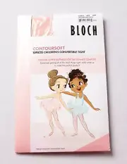 Bloch Girl's Contoursoft Convertible Tights ZG3 Ballet Pink Medium NWT