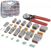 1500PC Deutsch DT Connector Plug Kit with Genuine Deutsch Crimp Tool Auto Marine