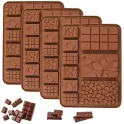 Moldes de Chocolate de Acompanamiento de Grado Alimenticio Conjunto 4 Paquetes