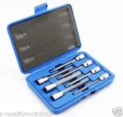 3/8 SAE Extra Long Hex Allen Bit Socket Set Includes Blow Molded Case